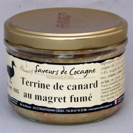 Terrine de canard au magret fumé 180g