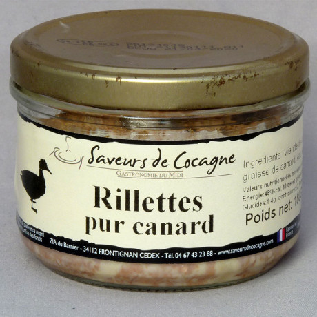 Rillettes de canard pur canard 180g