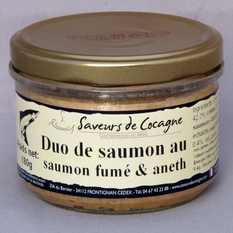 Duo de saumon au saumon fumé et aneth 180g