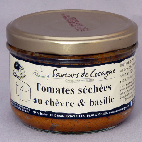 Tomates séchées au chèvre et basilic 180g