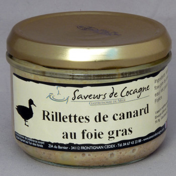 Rillettes au foie gras 180g