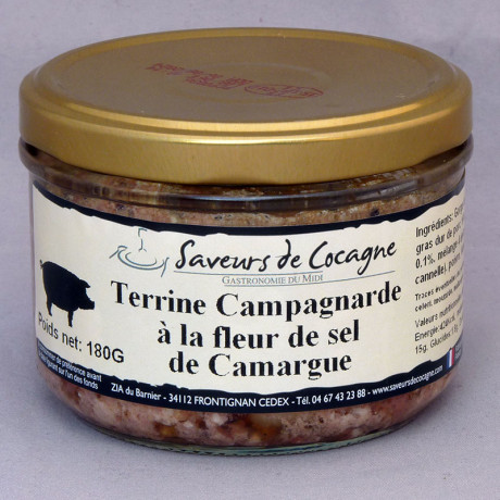 Terrine de campagne à la fleur de Sel de Camargue 180g