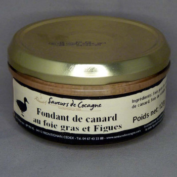Fondant de canard au foie gras et figues 120g