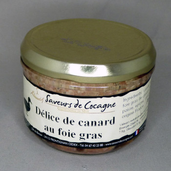 Délice de canard  au foie gras de canard 180g