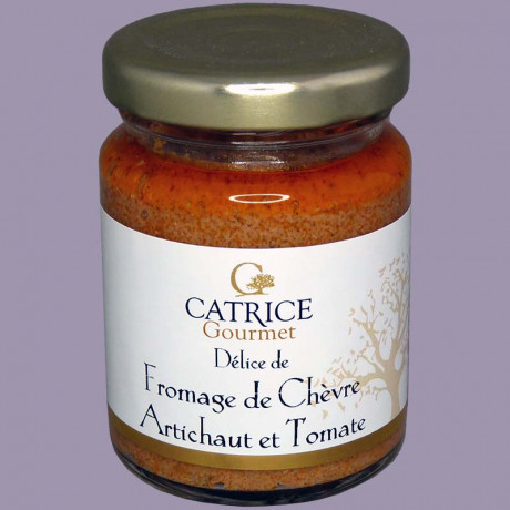 Délice de fromage de chèvre, artichaut et tomate 80g