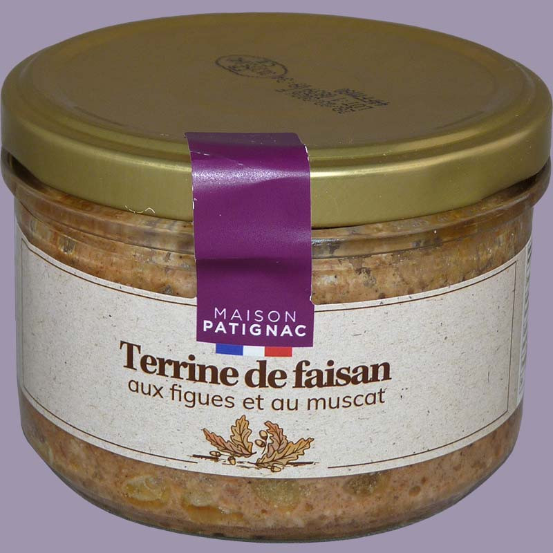 Pheasant terrine with figs and muscatel 180g